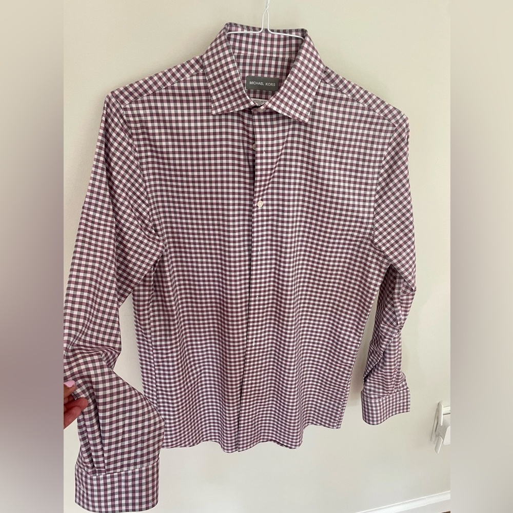 Michael Kors Regular Fit Airsoft Stretch men’s shirt Size: Small